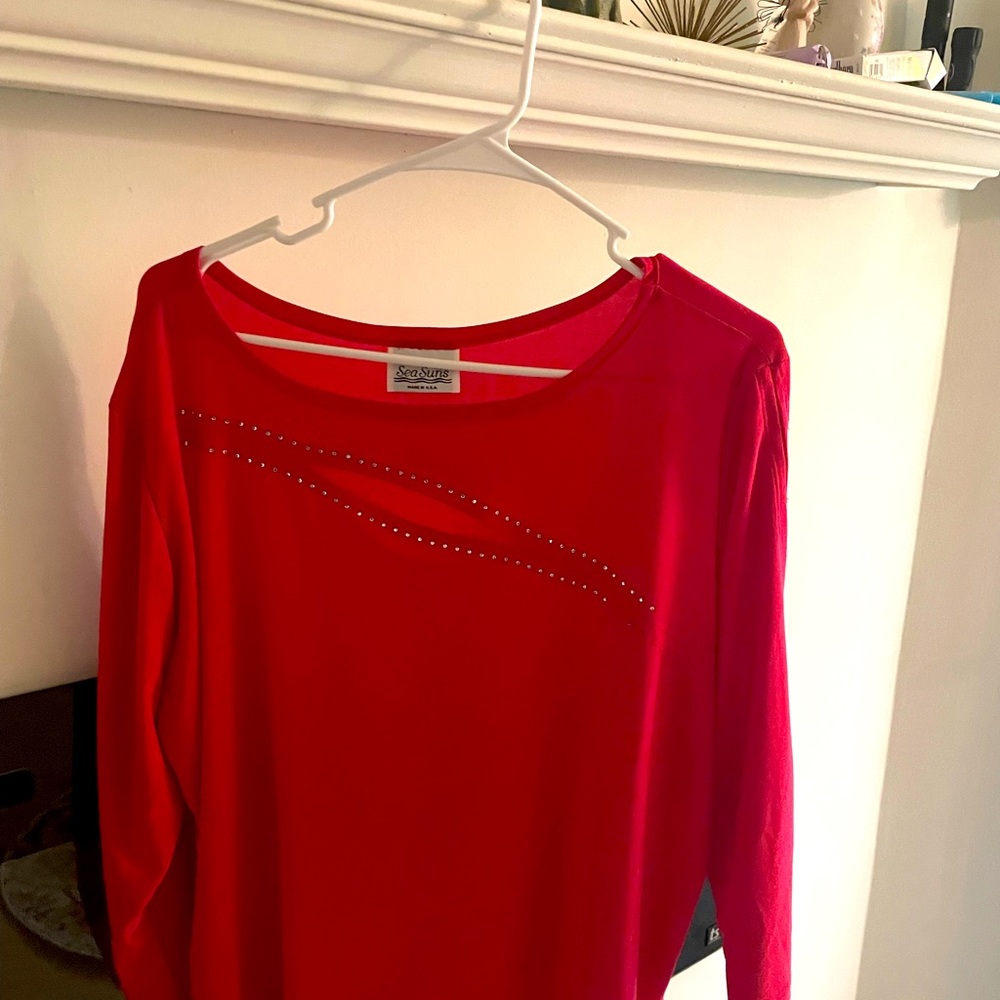 Pink pull over summer blouse